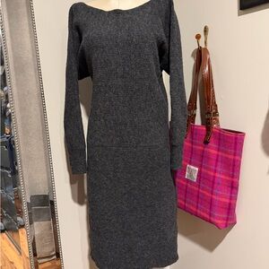 Banana Republic Charcoal Long Sleeve Dress